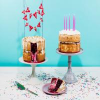 Double-Decker Chocolate and Cherry-Raspberry Birthday Pie image