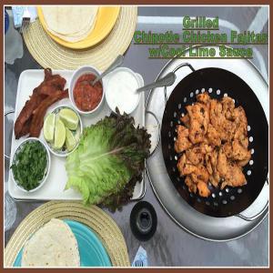 Grilled Chipotle Chicken Fajitas w/Cool Lime Sauce_image