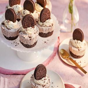 Chocolate sandwich cookie ice cream cupcakes image