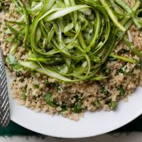 Quinoa and Asparagus Salad with Mimosa Vinaigrette image