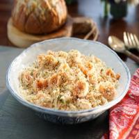 Shrimp Scampi and Pasta with Herb Breadcrumbs image