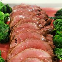 Whole Roasted Beef Tenderloin with Red-Wine Butter Sauce_image