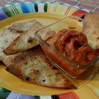 Slightly Spicy Roasted Red Pepper Dip_image
