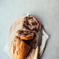 Marbled Chocolate Banana Bread (Vegan)_image
