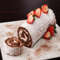 Chocolate-Strawberry Cake Roll image