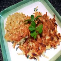 Sweet Potato, Onion and Thyme Pancakes image