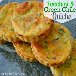 Zucchini & Green Chile Quiche {Recipe}_image