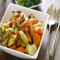 Roasted leeks and carrots recipe_image