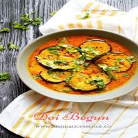Doi Begun Recipe (Bengali Style Eggplant In Curd Gravy)_image