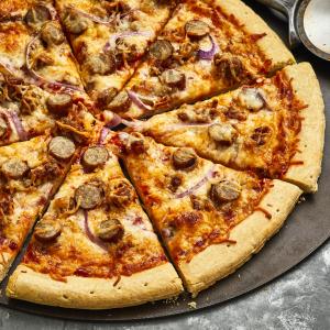 Breakfast Sausage White Cheese Pizza_image