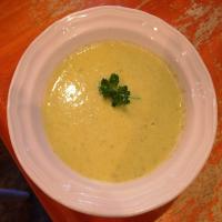 Cream of Asparagus and Leek Soup image
