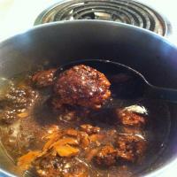 Venision (Or Beef) Meatballs With Gravy (Oamc) image