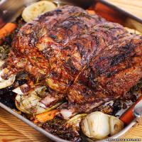 Rib Roast of Beef with Beets, Potatoes, and Horseradish_image