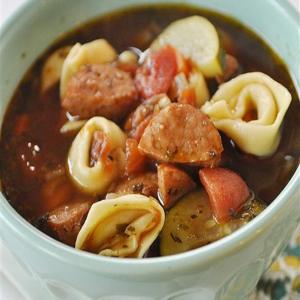 Sausage and Tortellini Soup image