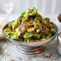 Chilli-charred Brussels sprouts image