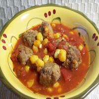 Hominy Meatball Stew image