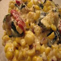 Curried Corn, Zucchini and Bell Pepper Salad image