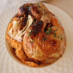 Honey-Butter Baked Chicken with Mashed Sweet Potatoes_image