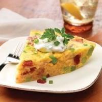 Brown Rice Frittata with Bacon and Edamame_image