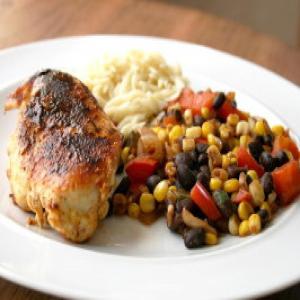 Chicken With Balsamic Succotash_image
