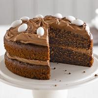 Lighter Chocolate cake with chocolate icing image