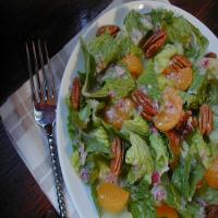 Romaine With Oranges and Pecans image