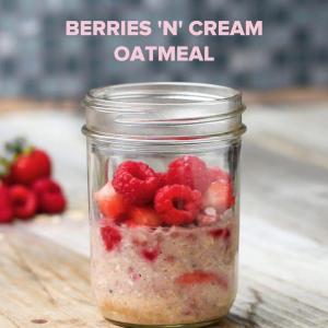 Berries 'n' Cream Instant Oatmeal Recipe by Tasty image