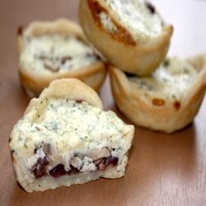 Balsamic Onion, Mushroom & Blue Cheese Tarts image