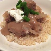 Slow Cooker Beef Tips and Rice_image