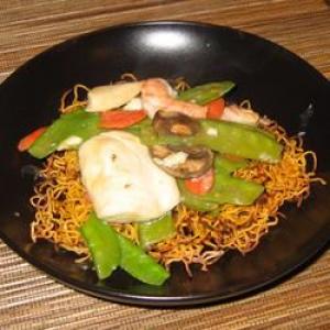 Chinese Noodle Pancakes with Asparagus_image