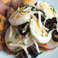 Potato, Egg and Olive Salad_image