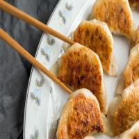 Pork Dumplings with Soy Dipping Sauce_image