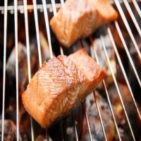 Grilled Salmon Steaks with Lime Butter image