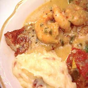Broiled Fish with Shrimp and Jalapeno-smoked Corn Beurre Blanc_image