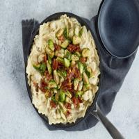 Skillet Alfredo Lasagna with Crispy Bacon & Brussels Sprouts_image