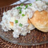 Italian Sausage Gravy and Biscuits image