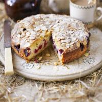 Raspberry bakewell cake image