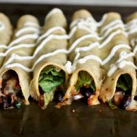 Baked Black Bean and Spinach Flautas image