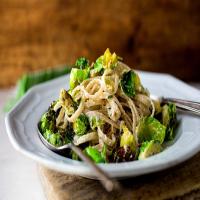 Fettuccine With Brussels Sprouts, Lemon and Ricotta image