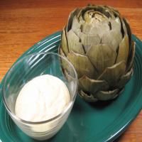 Steamed Artichokes With Curry Dipping Sauce image