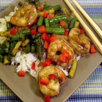 Shrimp With Green Beans in Thai Chili Sauce_image