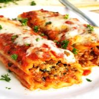 Italian Sausage and Cheese Baked Manicotti_image