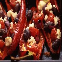 Roasted peppers with Feta and olives recipe_image
