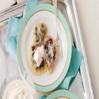 Pierogi with Blueberry Filling and Spiced Sour Cream_image