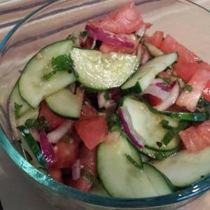 Cucumber, Tomato and Red Onion Salad with Mint_image