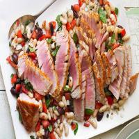 Seared Tuna with Italian White Bean Salad_image
