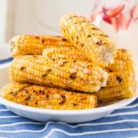Grilled Corn with Honey-Ginger Barbecue Sauce_image