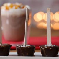 Salted Caramel Hot Chocolate On A Stick Recipe by Tasty image