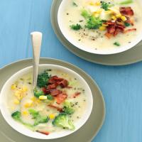Broccoli Chowder with Corn and Bacon_image