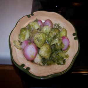 Brussels Sprouts W/ Radishes_image